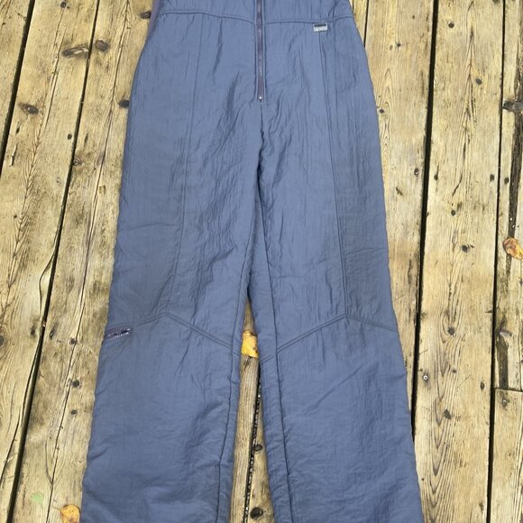 VTG Edelweiss White Stag Ski Bibs Pants Suit Womens 36 Blue Overalls Ski / Snow - Picture 3 of 16